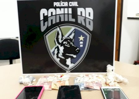 Cães farejadores ajudam Polícia Civil a prender três 'vítimas da sociedade' em Rio Brilhante