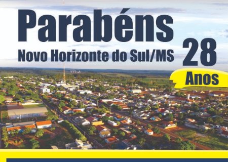 NOVO HORIZONTE DO SUL COMPLETA 28 ANOS DE CONQUISTAS