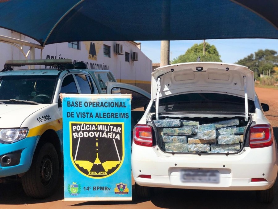 Polícia Militar Rodoviária apreende 743 kg de maconha que seguiria para Campo Grande
