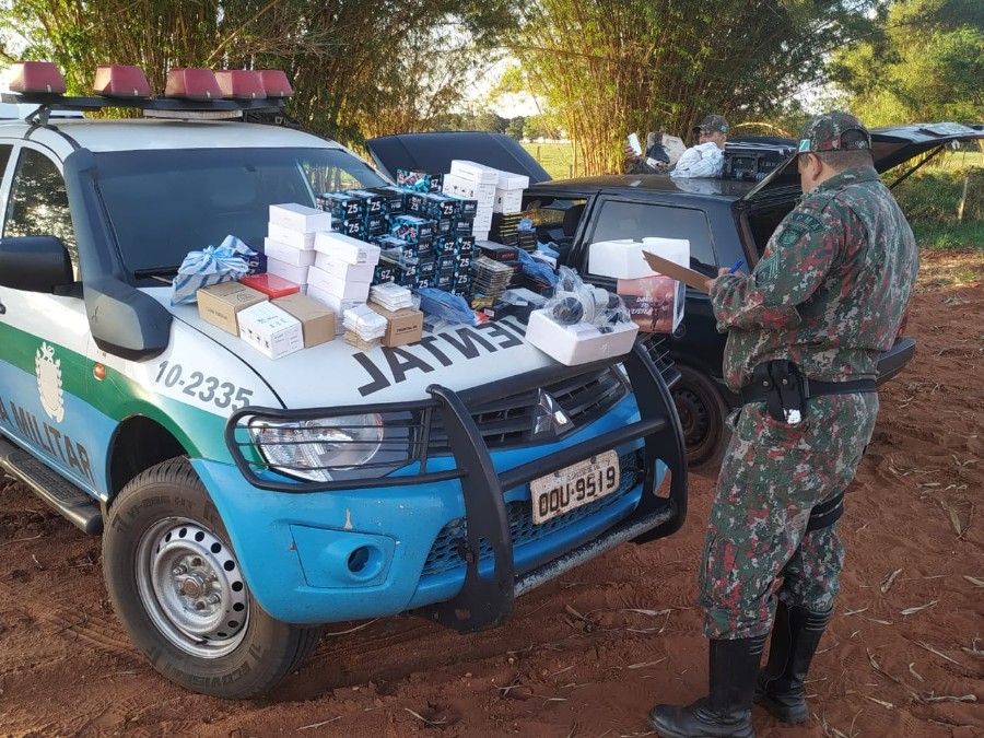 Polícia Militar Ambiental de Batayporã prende goiano com veículo carregado com eletrônicos e outros produtos do Paraguai