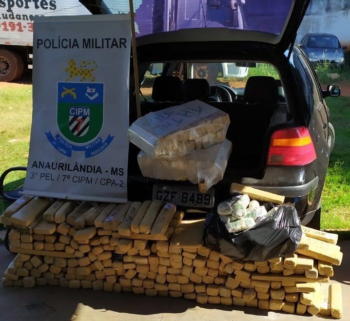 Anaurilândia - Carga de maconha que saiu de Nova Andradina é apreendida