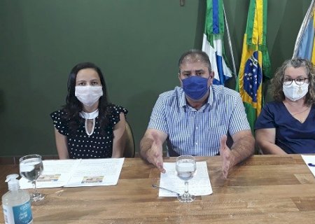 NOVO HORIZONTE DO SUL: Prefeito Marcílio e sua equipe apresenta boletim do covid-19