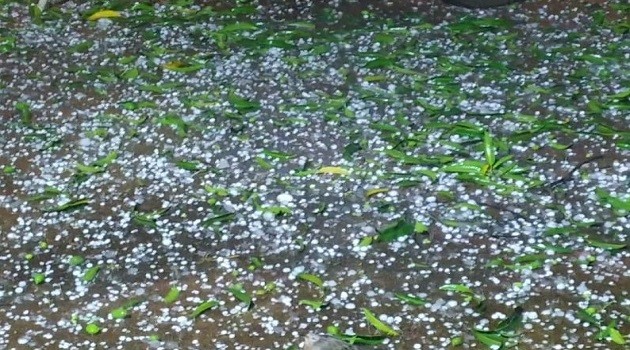 Novo Horizonte do Sul é atingida por forte chuva de granizo durante a madrugada
