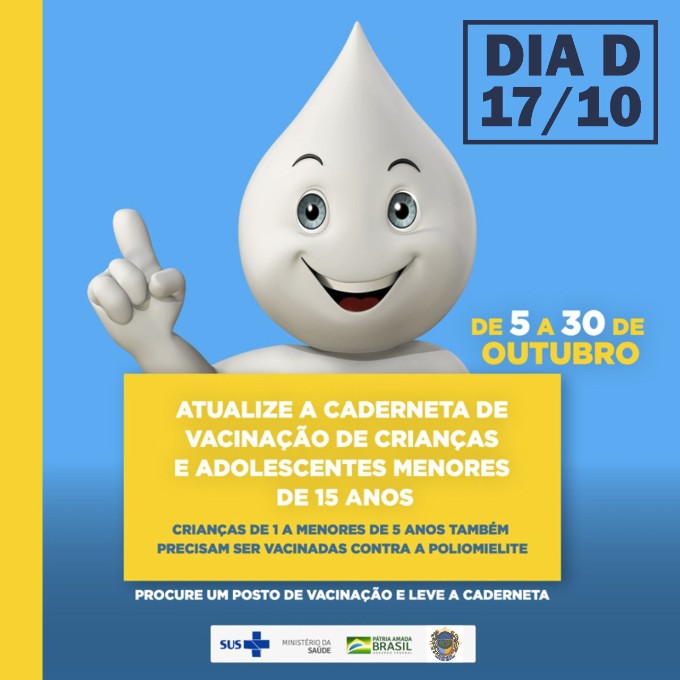 Novo Horizonte do Sul - Inicia a Campanha de Atualização da caderneta de vacinação de crianças e adolescentes menores de 15 anos.