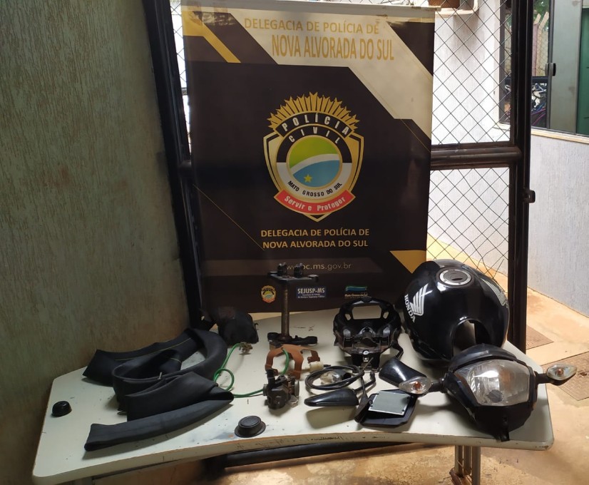 Polícia civil prende suspeitos e recupera peças furtadas do Detran de Nova Alvorada do Sul
