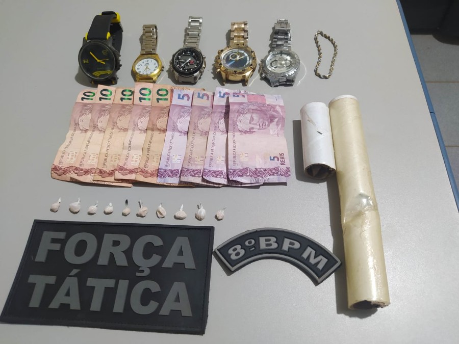 Polícia Militar do 8ºBPM prende jovem por tráfico de drogas em Batayporã