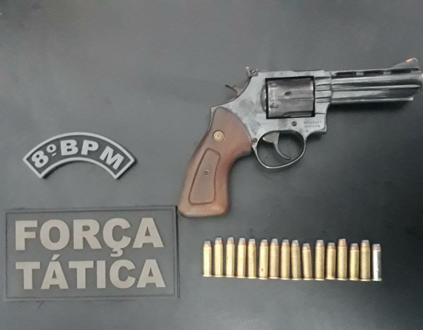 Força Tática do 8ºBPM prende homem por porte ilegal de arma de fogo em Deodápolis