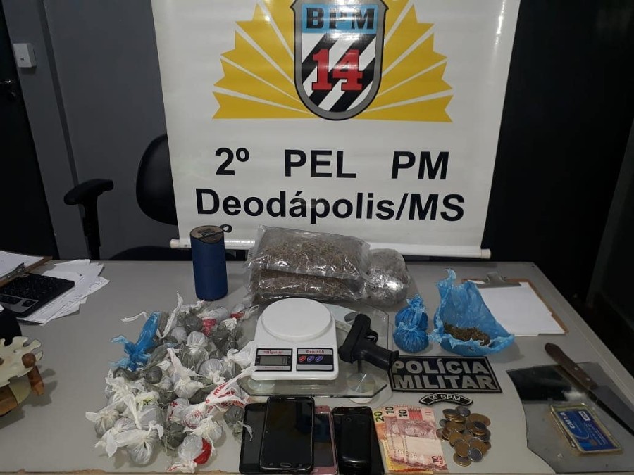 DEODAPOLIS - JOVENS SÃO PRESOS POR TRÁFICO DE DROGAS E ASSOCIAÇÃO AO TRÁFICO