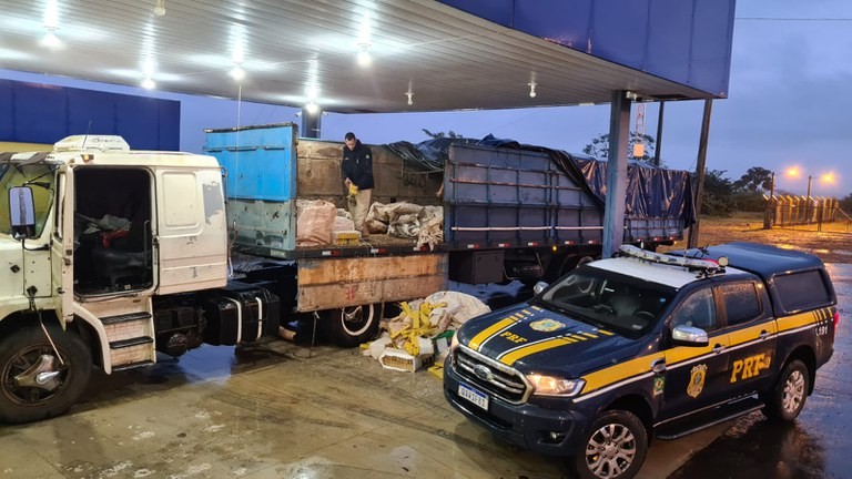 PRF apreende 1,5 tonelada de maconha e 60 Kg de skunk em Naviraí (MS)