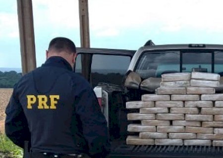 PRF apreende 39,7 Kg de pasta base de cocaína em Ponta Porã