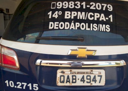 Policia Militar de Deodápolis prende homem por perturbação da tranquilidade