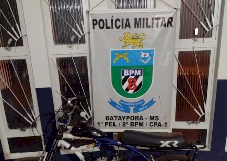 Bicicleta motorizada adaptada é apreendida em Batayporã pela Polícia Militar