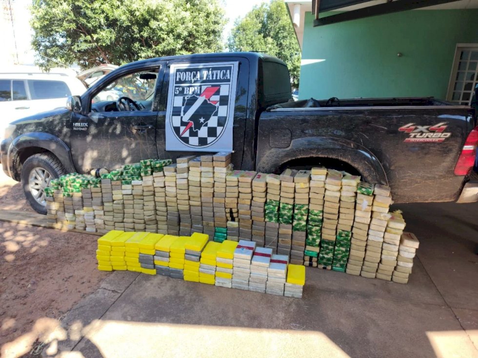 Polícia Militar apreende mais de meia tonelada de cocaína e pasta base avaliada em 40 milhões