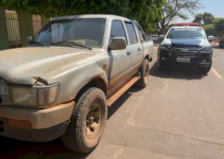 Polícia Militar recupera camionete horas após ser furtada em Batayporã
