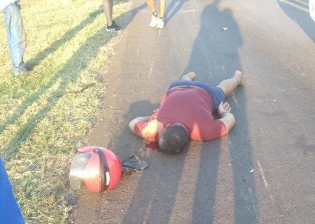 Motociclista fica gravemente ferido em acidente na BR-359