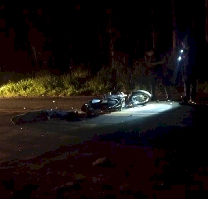 Deodápolis - Motociclista colide em animal e morre em acidente na MS-276.