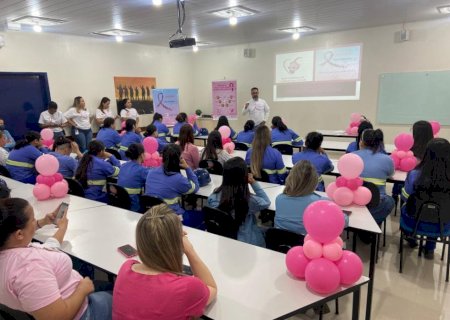 Atvos organiza ações de conscientização sobre o câncer de mama em prol do movimento Outubro Rosa em Mato Grosso do Sul