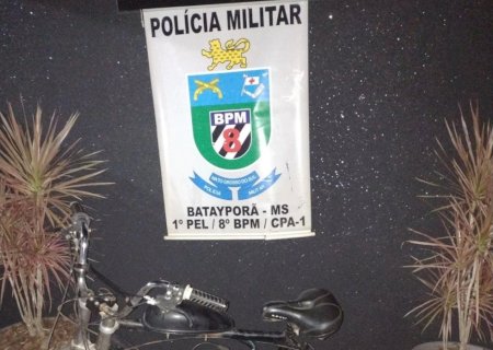 Polícia Militar recupera ciclomotor furtado em Batayporã