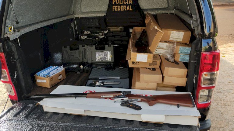 PF combate comércio ilegal de armas de fogo e munições.