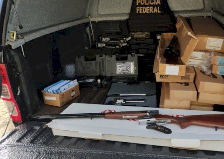 PF combate comércio ilegal de armas de fogo e munições.