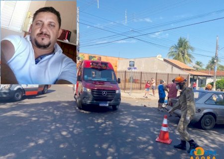 Motociclista ferido em colisão morre a caminho de Campo Grande.