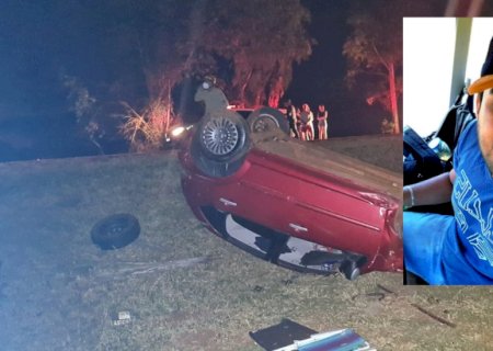 Vítima de capotamento na MS-147 em Vicentina não resiste e morre no hospital em Fátima do Sul.