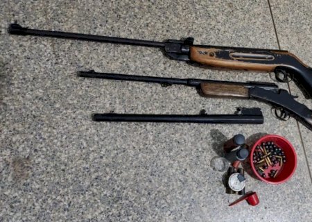 Homem é preso pela Polícia Civil em Fátima do Sul, por posse ilegal de arma de fogo e munições