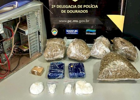 Ao apurar denúncias de maus-tratos a animal, Polícia Civil descobre depósito de drogas em Dourados
