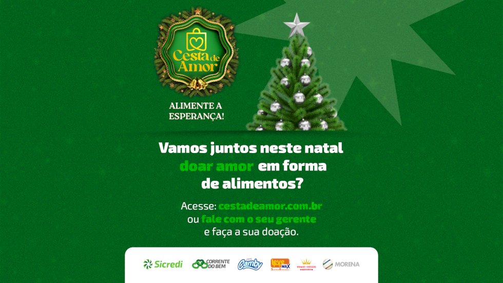 Sicredi Centro-Sul MS/BA e parceiros lançam mais uma campanha Cesta de Amor para arrecadação de alimentos
