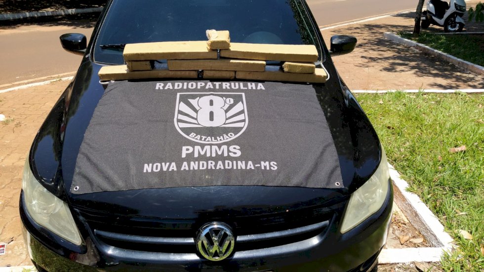 Polícia Militar localiza duas motos furtadas e apreende 8 quilos de maconha Nova Andradina