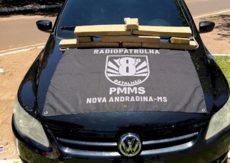 Polícia Militar localiza duas motos furtadas e apreende 8 quilos de maconha Nova Andradina