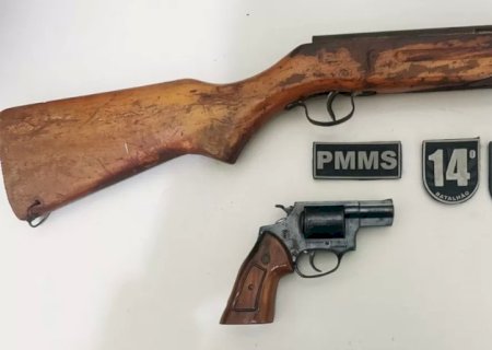 Dono de barbearia é detido por posse irregular de armas em Fátima do Sul