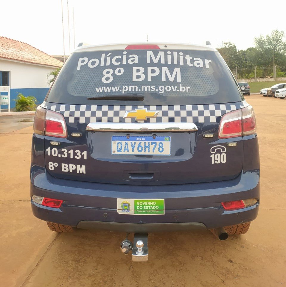 Polícia Militar conduz homem para a Delegacia por Violência Doméstica em Nova Andradina.