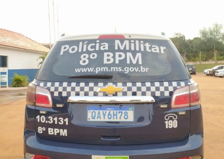 Polícia Militar conduz homem para a Delegacia por Violência Doméstica em Nova Andradina.