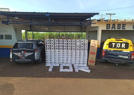 PMR recupera caminhonete furtada usada para contrabando de cigarros