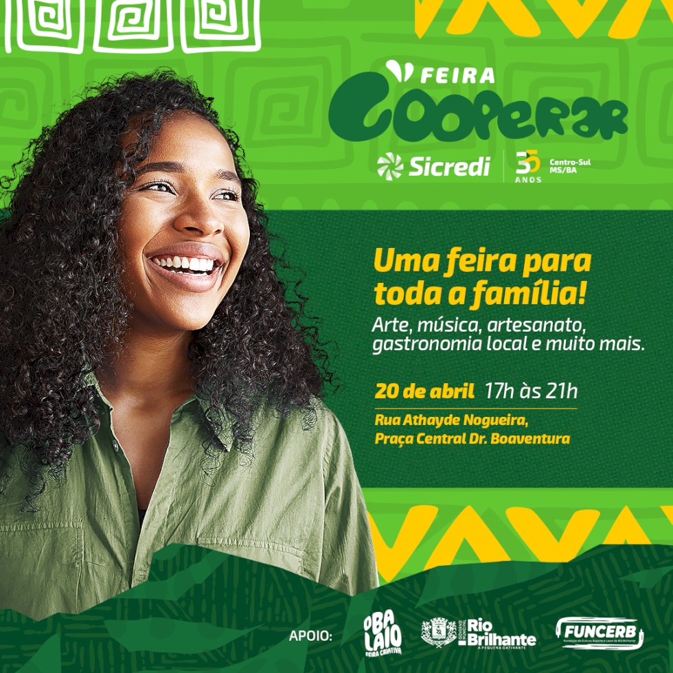 Rio Brilhante recebe neste sábado, primeira edição da Feira Cooperar da Sicredi Centro-Sul MS/BA