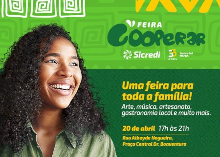 Rio Brilhante recebe neste sábado, primeira edição da Feira Cooperar da Sicredi Centro-Sul MS/BA