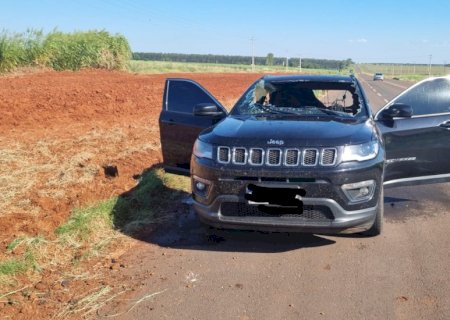 Nova Andradina - Carro é encontrado em chamas na MS-134