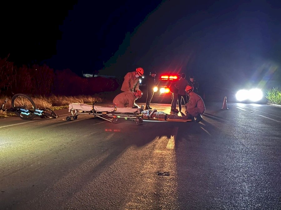 Ciclista é atropelado entre Nova Andradina e Batayporã