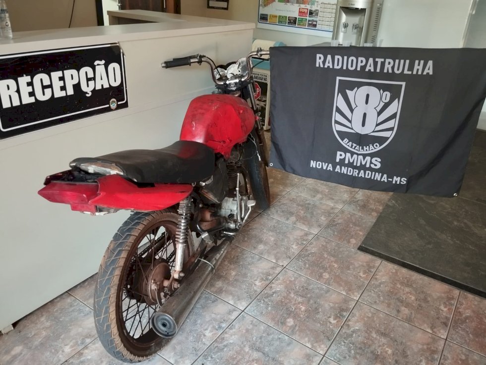 Polícia Militar prende homem com motocicleta adulterada em Nova Andradina