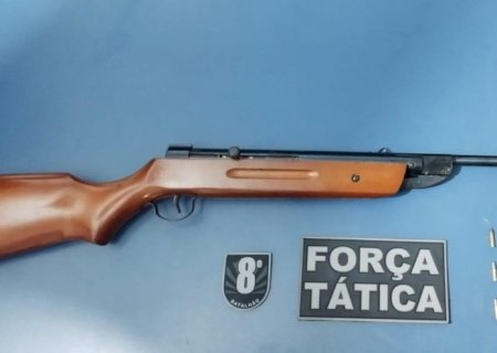 Polícia Militar prende homem por porte ilegal de arma de fogo em Nova Andradina.