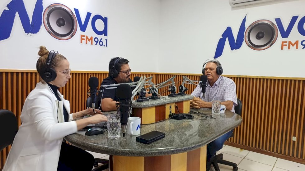 Pré candidato a prefeito Milton Sena em Nova Andradina, fala em entrevista em rádio que está pronto para disputar a eleição 2024