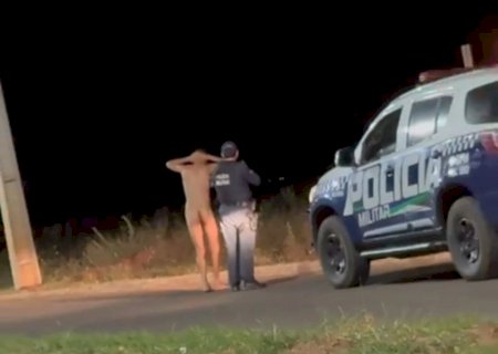 Homem é detido após caminhar nu pelas ruas de Nova Andradina