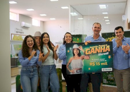 Associado de Anaurilândia é o ganhador do prêmio de R$ 15 mil da promoção Investe, Poupa e Ganha do Sicredi