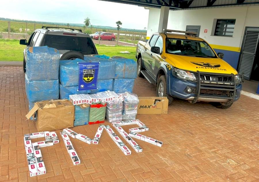 Angélica - PMR realiza apreensão de mercadorias de contrabando e descaminho avaliadas em R$ 92 mil