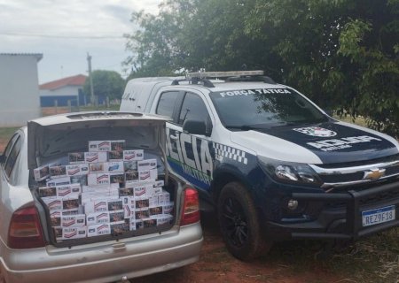 Polícia Militar apreende quinhentos pacotes de cigarros Contrabandeados em Nova Andradina