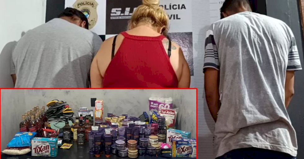 Grupo é preso em Dourados, após furtar R$ 14 mil de supermercado em Fátima do Sul