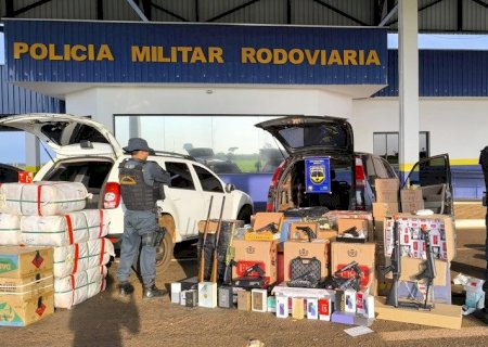 Angélica - PMR  apreende três veículos com mercadorias irregulares e gera prejuízo de mais de R$ 278 mil ao crime