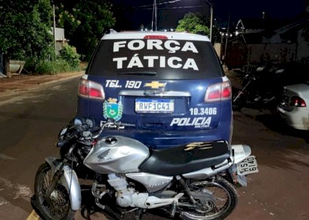 Nova Andradina - PM recupera moto furtada por alunos de professora