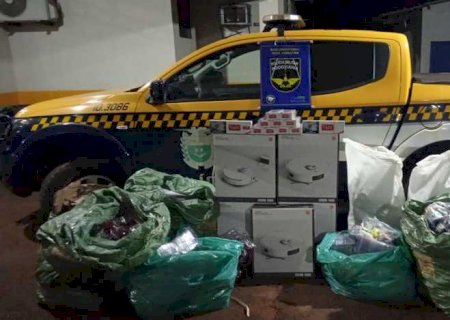 PMR do Vale do Ivinhema apreende mercadorias importadas na região de Nova Casa Verde